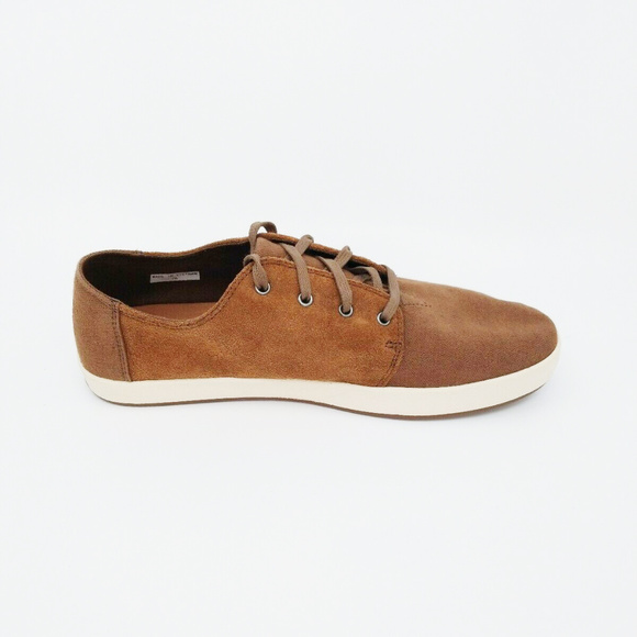 bark oiled suede cotton twill men's payton sneakers